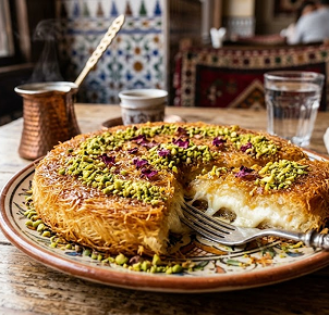 Golden Cheese Kunafa